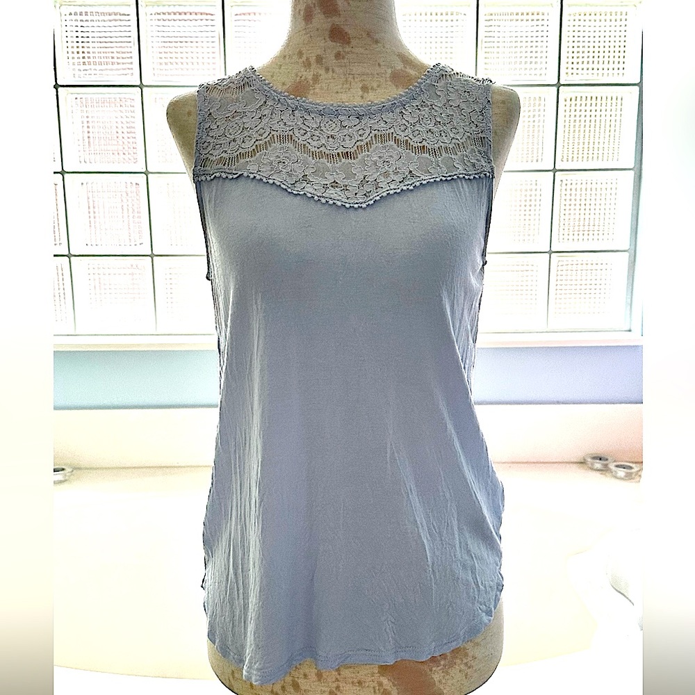 S - H&M Pale Blue Tank
